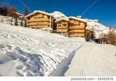 Alpine winter mountain landscape Alpine winter mountain landscape 26485670