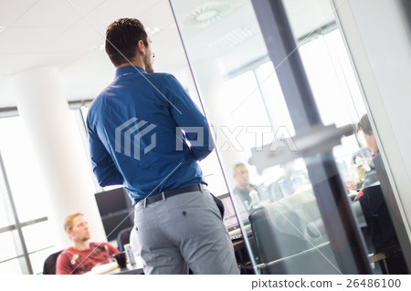 Business presentation on corporate meeting. 26486100