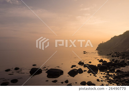 Sunrise on shore of the Baltic Sea 26490770