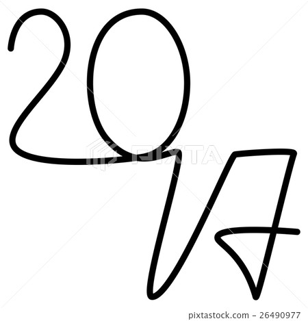 Happy new year 2017 text design Happy new year 2017 text design 26490977