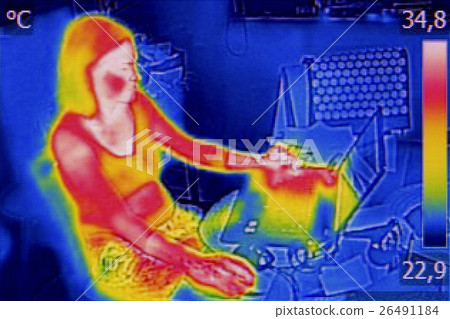 Infrared thermography image showing heat emission 26491184