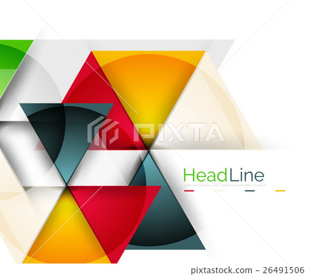 Vector 3d geometric abstract background 26491506