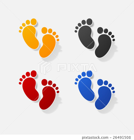 Sticker paper products realistic element design 26491508