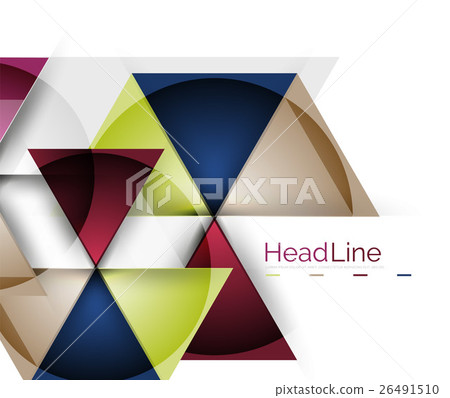 Vector 3d geometric abstract background 26491510