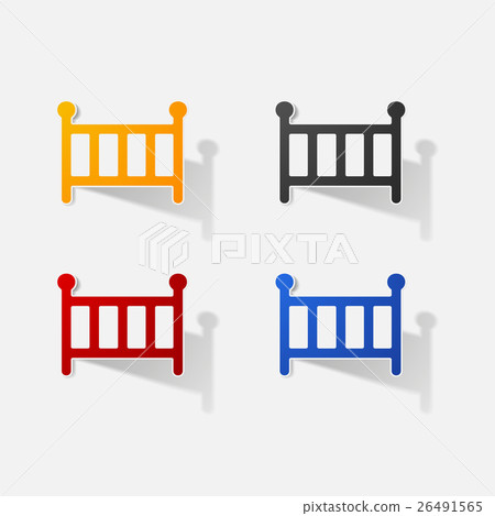 Sticker paper products realistic element design Sticker paper products realistic element design 26491565