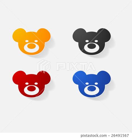 Sticker paper products realistic element design Sticker paper products realistic element design 26491567