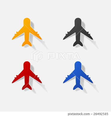 Sticker paper products realistic element design Sticker paper products realistic element design 26492585