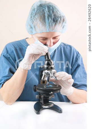 microscope in a laboratory 26492620