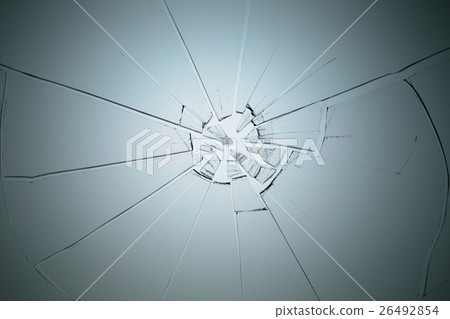 破碎的玻璃災難損壞圖像 26492854