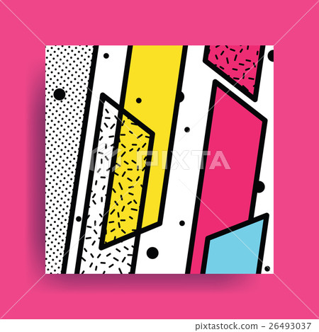 Colorful trend Neo Memphis geometric pattern 26493037