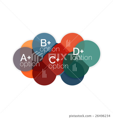 Circle business option diagrams - Stock Illustration [26496234] - PIXTA