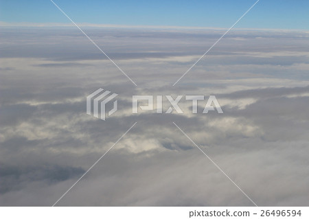 cloud and sky view from a airplane 26496594