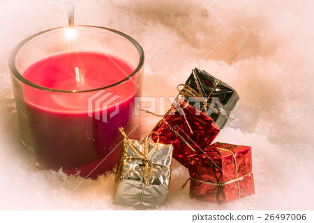 Red christmas candle, Item decoration 26497006