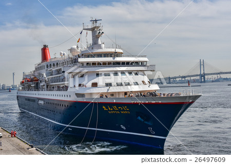 一艘停泊在橫濱·大碼頭Nippon Maru的客船 26497609