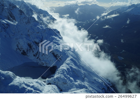 From the sky above the Fiordland National Park 26499627