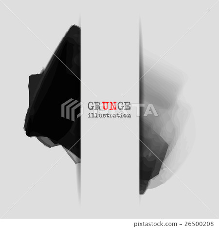 Grunge banner with an inky dribble strip 26500208