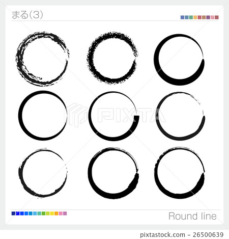 A round line (art brush) - Stock Illustration [26500639] - PIXTA