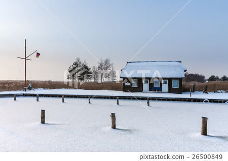 Port in Wiek (Germany) in winter time Port in Wiek (Germany) in winter time 26500849