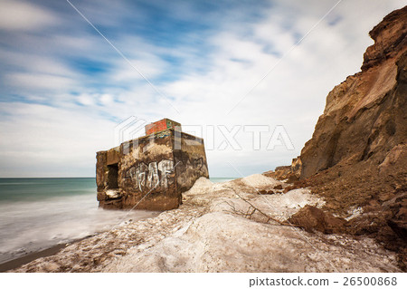 Bunker on shore of the Baltic Sea 26500868