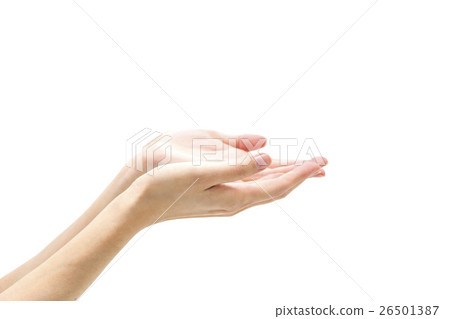 Female hand white back Female hand white back 26501387
