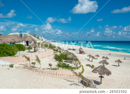 Cancun beach panorama, Mexico Cancun beach panorama, Mexico 26501502