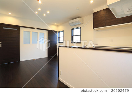 Stylish LDK and system kitchen with a sense of quality 26502479