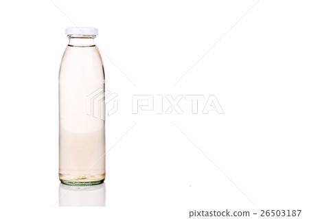 Three translucent liquid in glass bottle Three translucent liquid in glass bottle 26503187