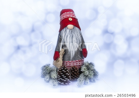 Christmas decoration on abstract background Christmas decoration on abstract background 26503496