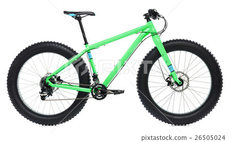 New blue bicycle with thick tires for snow ride 26505024