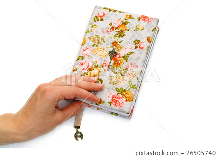 Handmade notebook with horseshoe bookmark 26505740