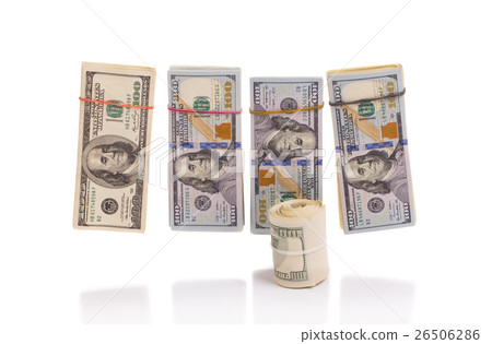 Stacks of cash Stacks of cash 26506286