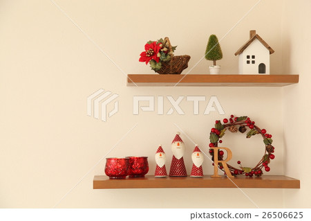 Christmas image decoration shelf interior 26506625