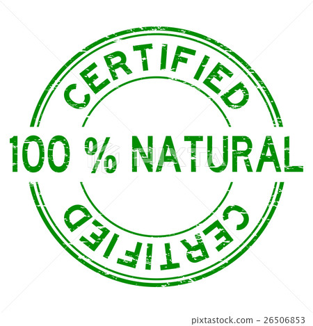 Grunge green 100 % natural certified rubber stamp-插圖素材 [26506853] - PIXTA圖庫