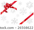 紅絲帶和雪禮物 26508622