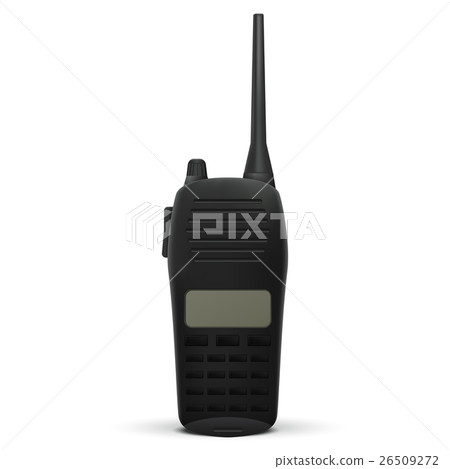Portable radio transceiver. Walkie talkie. Vector Portable radio transceiver. Walkie talkie. Vector 26509272