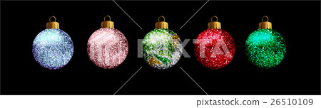 Glitter Christmas Balls 26510109