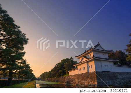 Nijo Castle at dusk Nijo Castle at dusk 26510371
