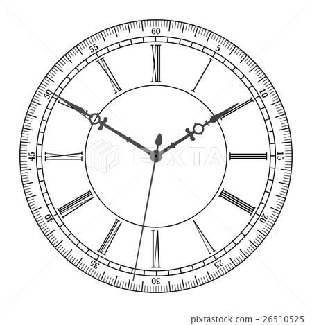 Vector vintage clock Vector vintage clock 26510525