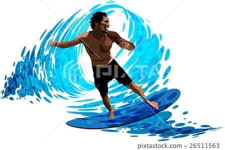 Surfer on waves 26511563