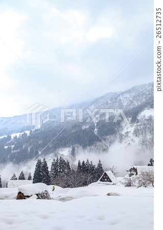 Gokayama village of winter World cultural heritage Gokayama village of winter World cultural heritage 26512735