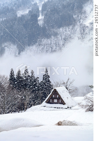 Gokayama village of winter World cultural heritage Gokayama village of winter World cultural heritage 26512737