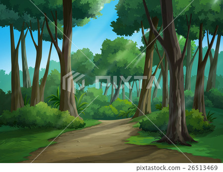 Picture painted in deep forest Picture painted in deep forest 26513469