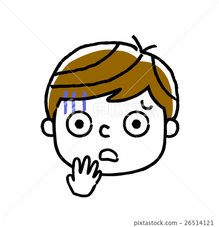 男孩，臉，面部表情：絕望，可怕 26514121