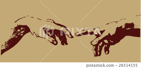 亞當的創造性手擴展例證 26514155