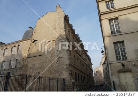 The ruins of the walls of Philippe Auguste The ruins of the walls of Philippe Auguste 26514357