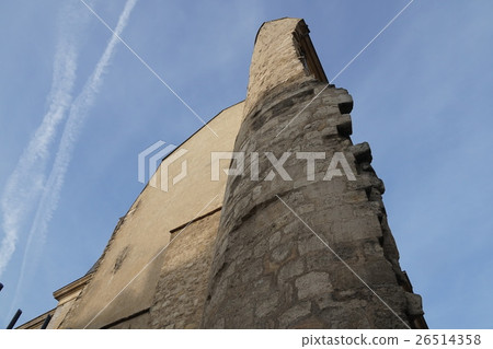 The ruins of the walls of Philippe Auguste The ruins of the walls of Philippe Auguste 26514358