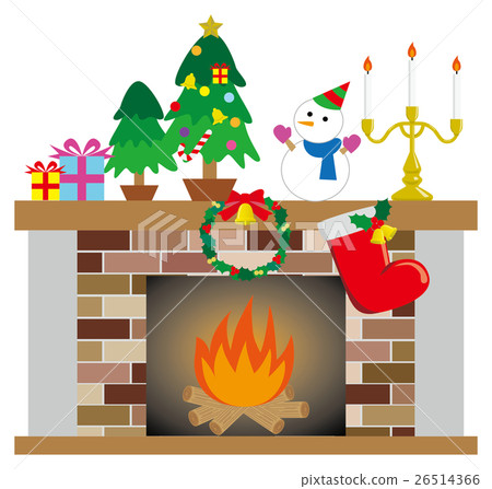 聖誕節和壁爐 26514366