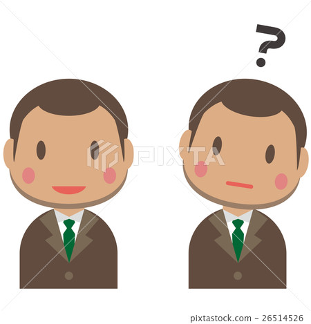 逗人喜愛的非洲棕色衣服男性上身微笑和懷疑 逗人喜愛的非洲棕色衣服男性上身微笑和懷疑 26514526