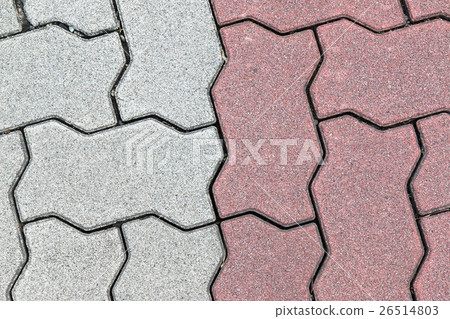 concrete floor serrated brick pattern texture 26514803