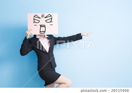 business woman take billboard business woman take billboard 26515408